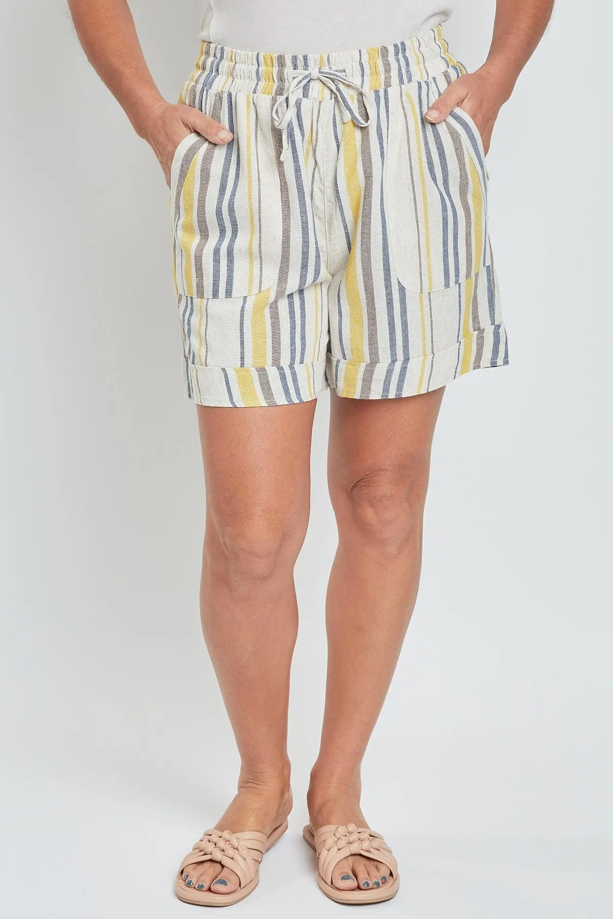 Women's High Rise Pull-On Cuffed Shorts - Lifestyle Collection