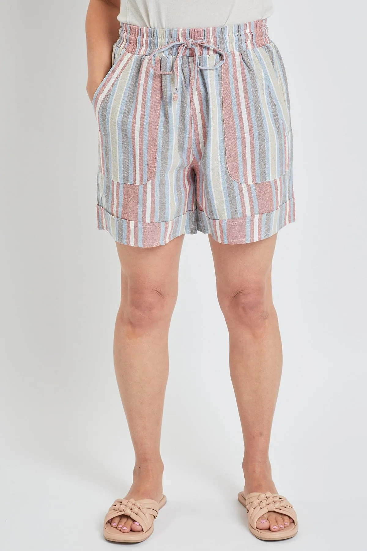 Women's High Rise Pull-On Cuffed Shorts - Lifestyle Collection