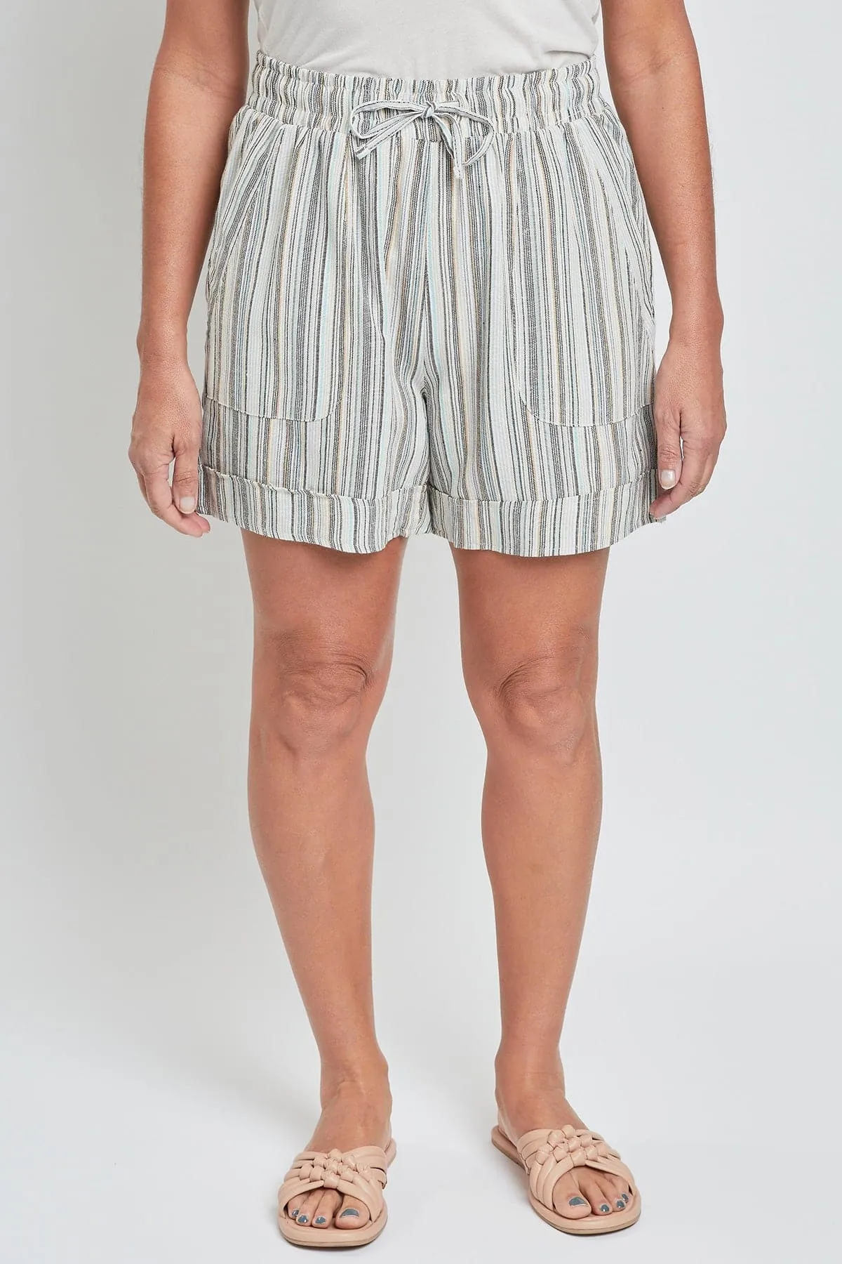 Women's High Rise Pull-On Cuffed Shorts - Lifestyle Collection