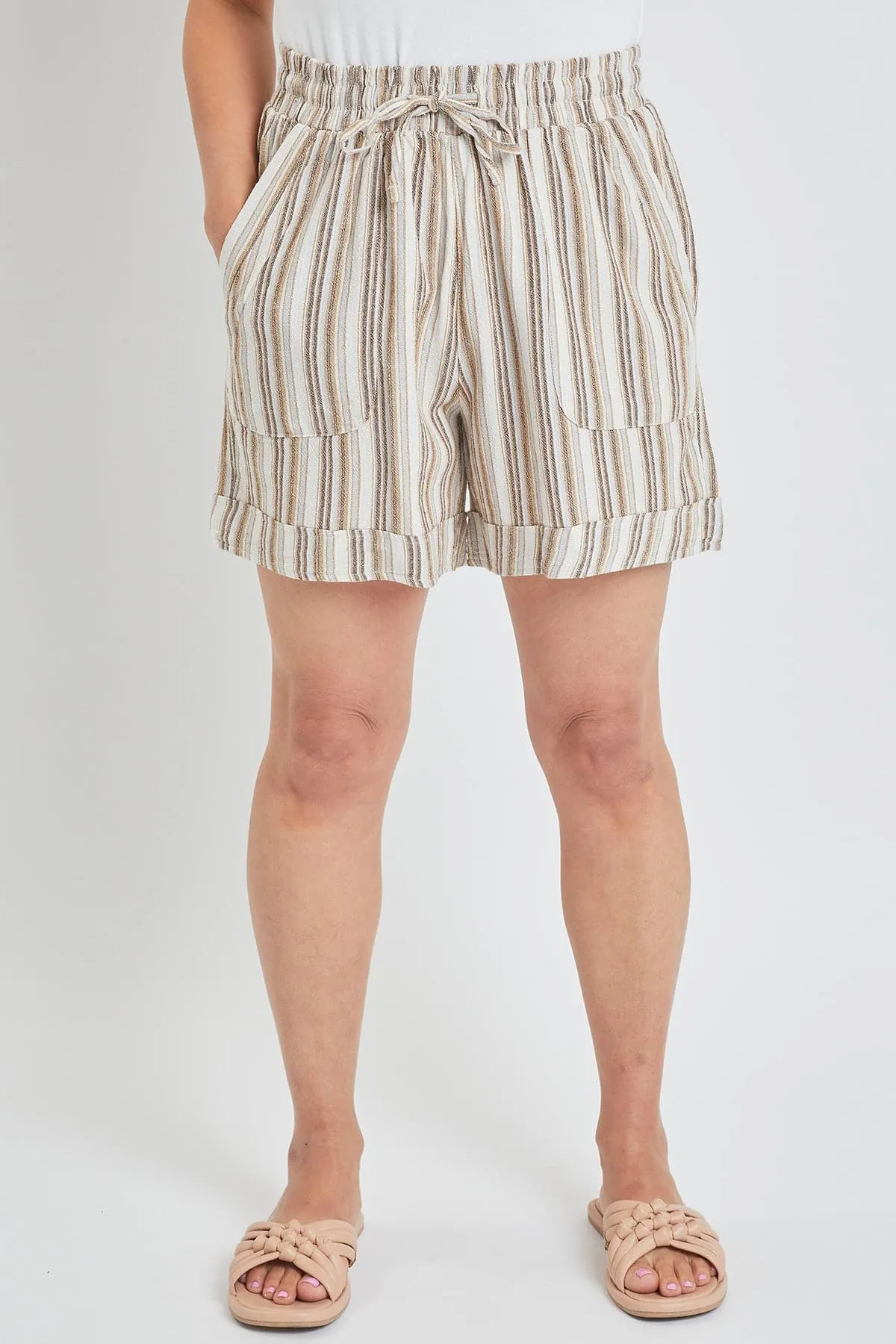 Women's High Rise Pull-On Cuffed Shorts - Lifestyle Collection