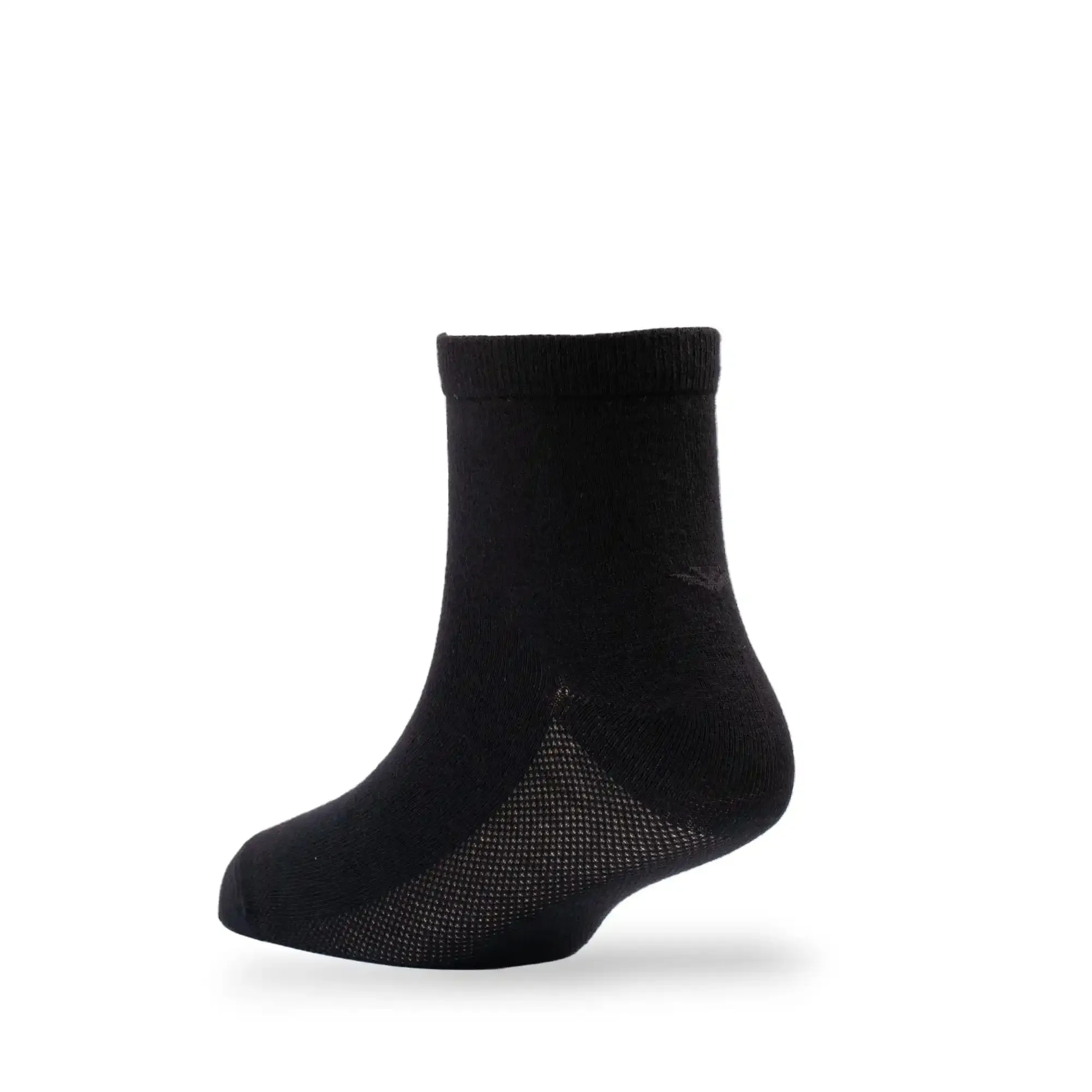 Young Wings Men's Black Colour Cotton Fabric Solid Ankle Length Socks - Pack of 5, Style no. M1-2143 N