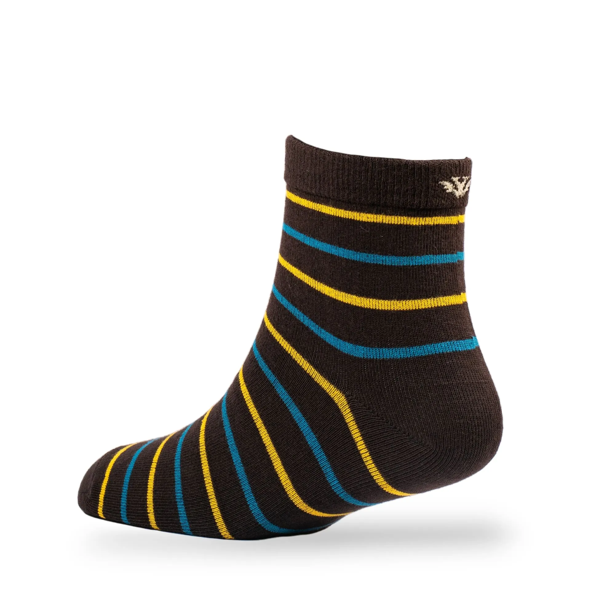 Young Wings Men's Multi Colour Cotton Fabric Design Ankle Length Socks - Pack of 5, Style no. M1-2137 N