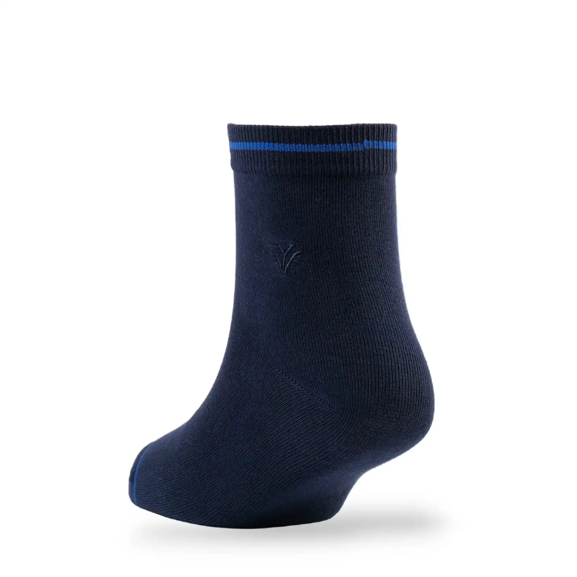 Young Wings Men's Multi Colour Pima Cotton Fabric Solid Ankle Length Socks - Pack of 2, Style no. M1-280 N